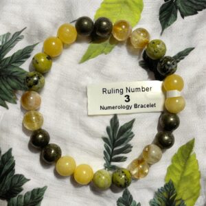 Ruling Number 3 Numerology Bracelet